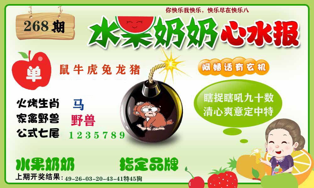 水果心水报 第267期