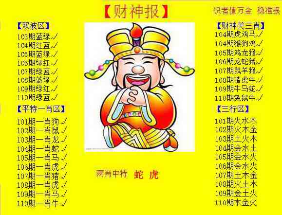 黄色财神报 第110期