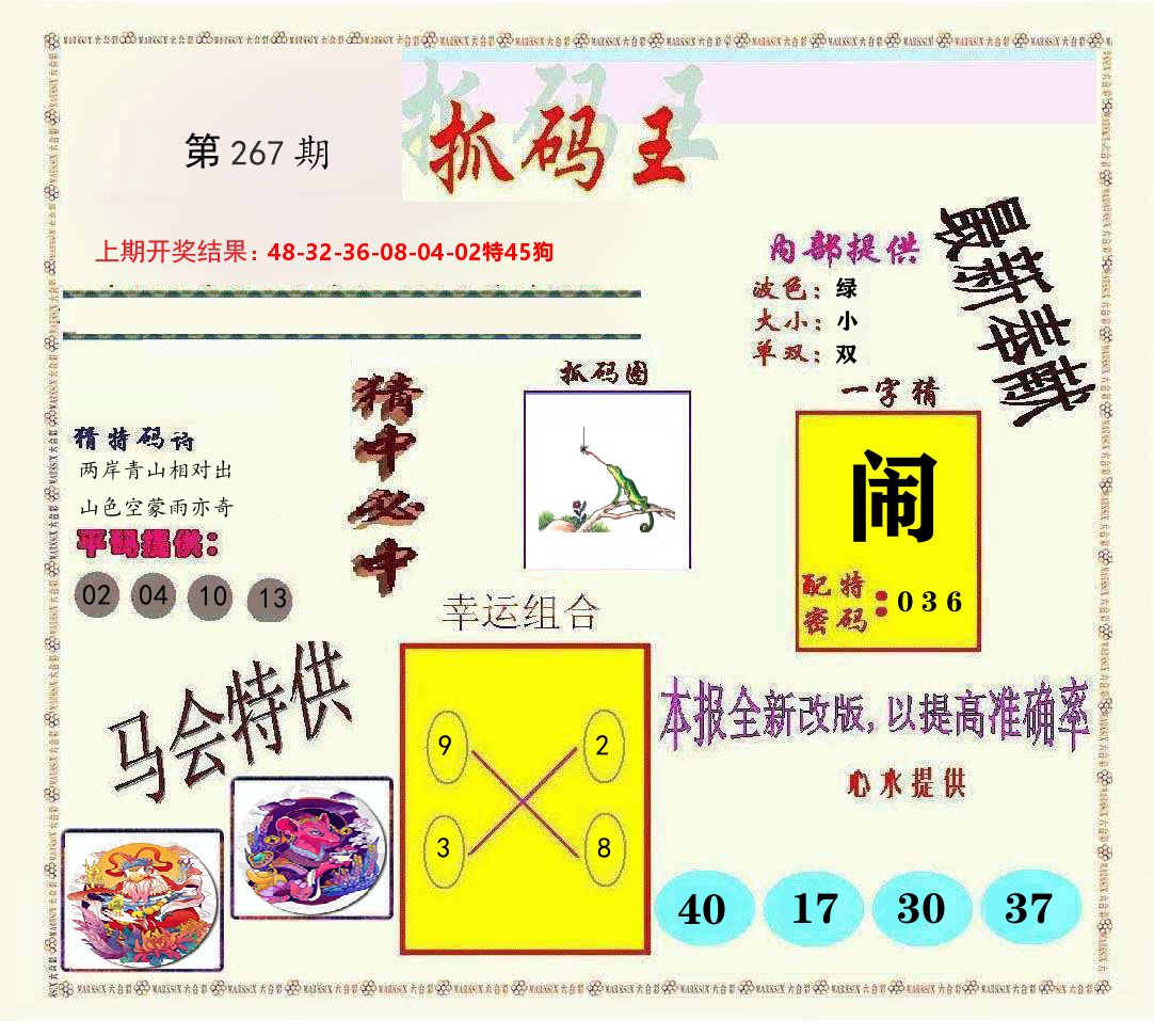 抓码王 第267期