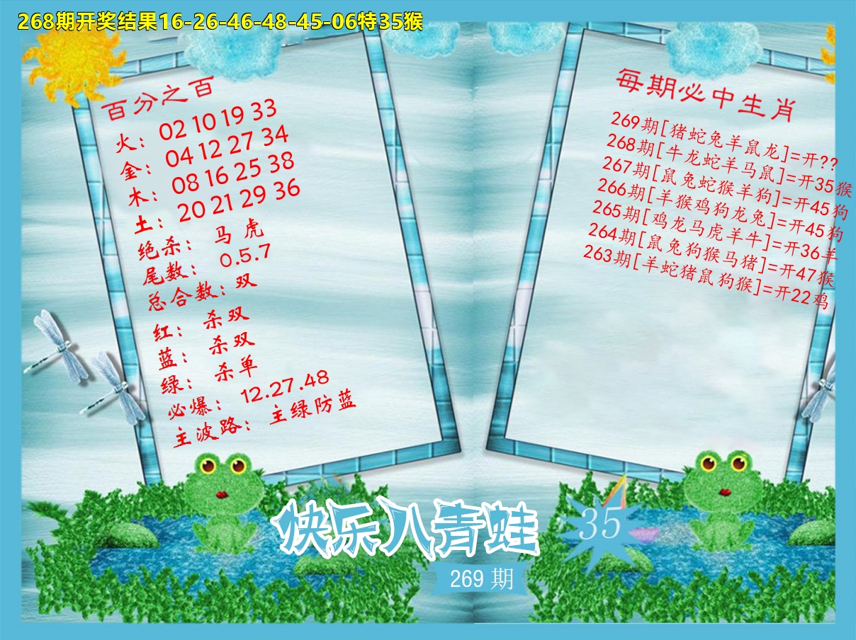青蛙系列35 第269期