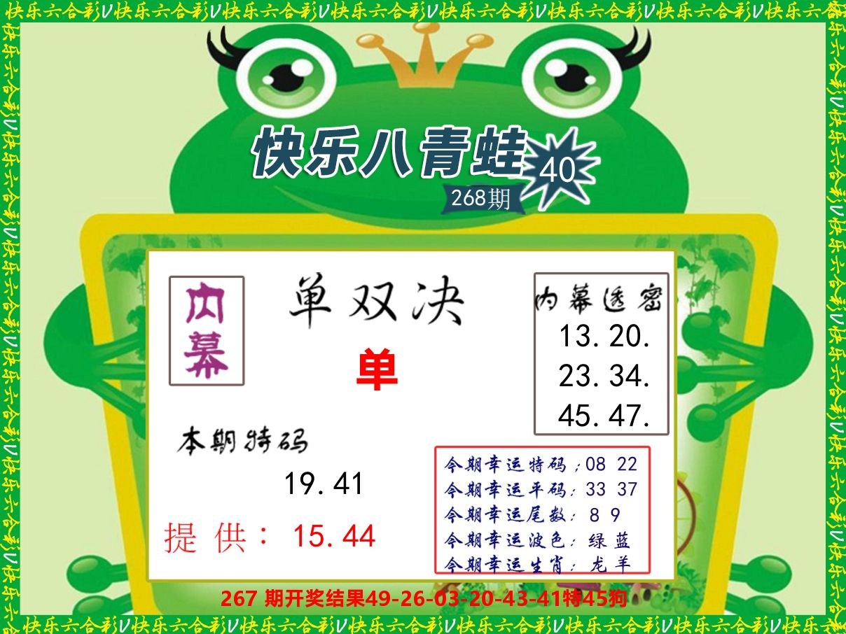 青蛙系列50 第267期