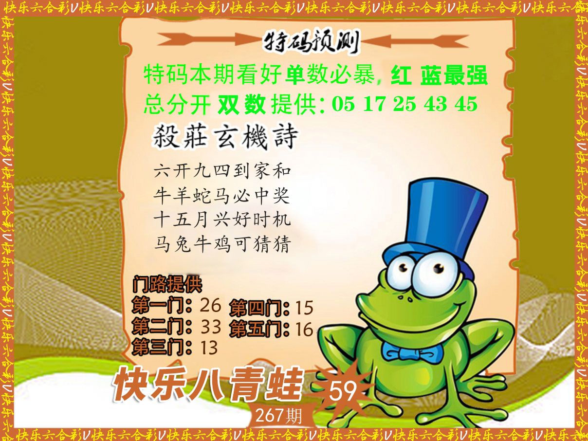 青蛙系列59 第267期