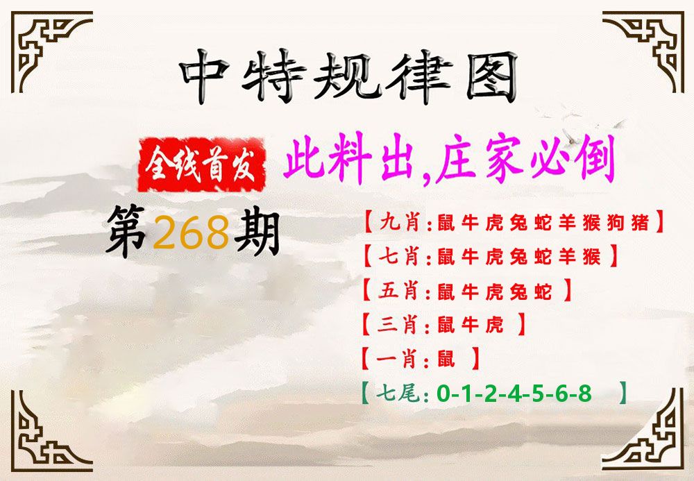 中特规律 第267期