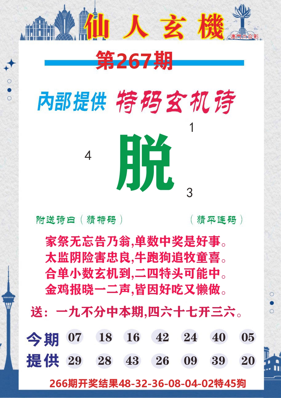 快乐八钱多多D 第267期