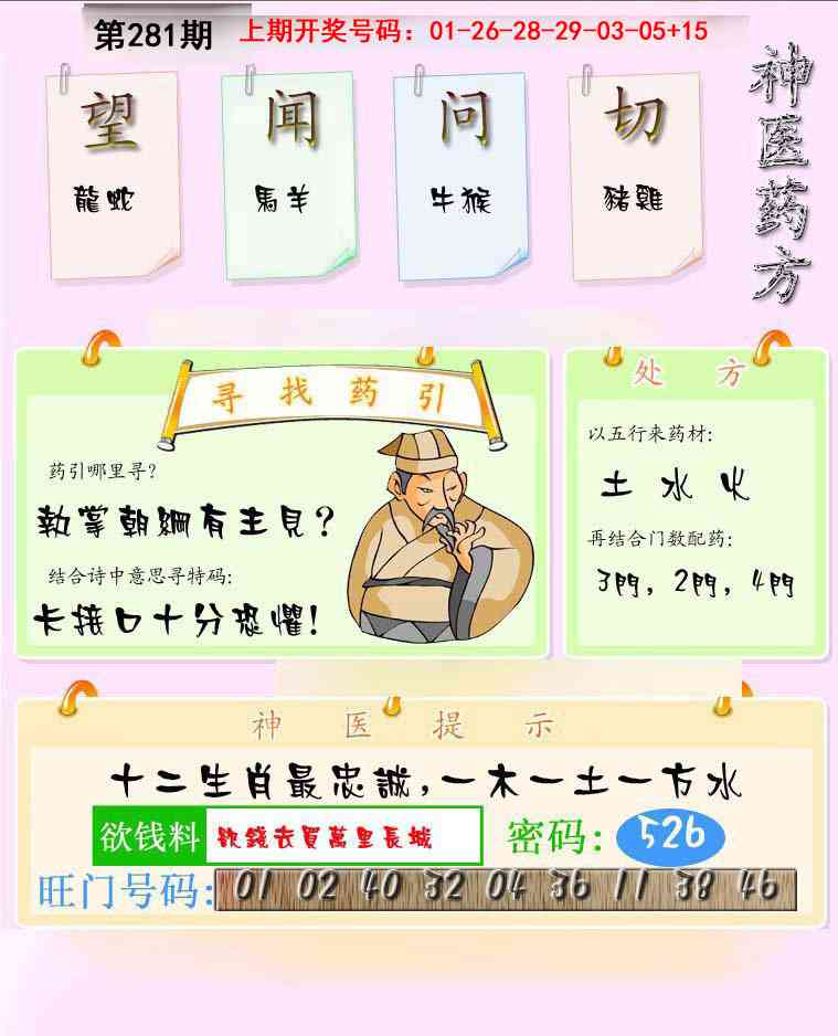 神医药方 第281期