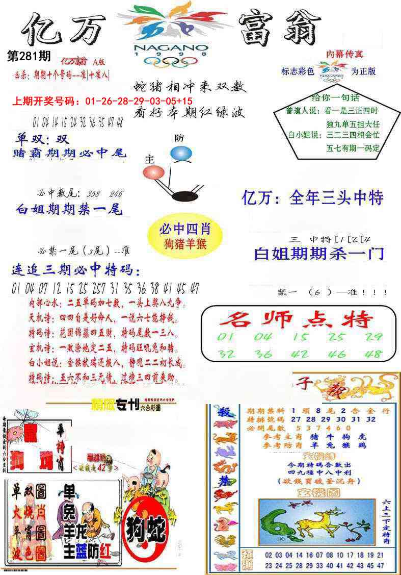 亿万富翁A 第281期