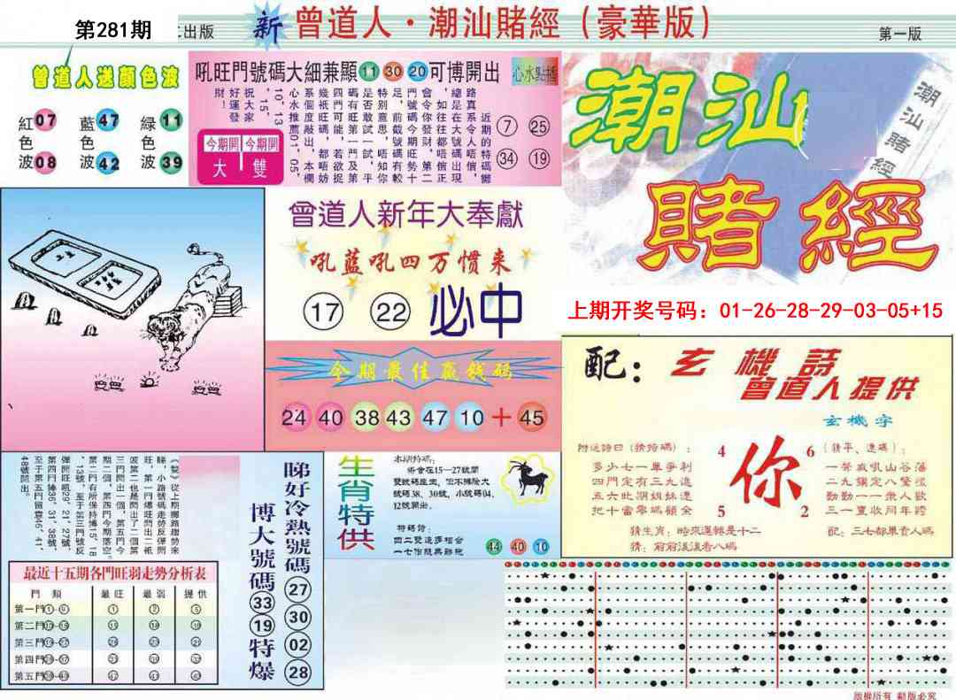 中版潮汕A 第281期
