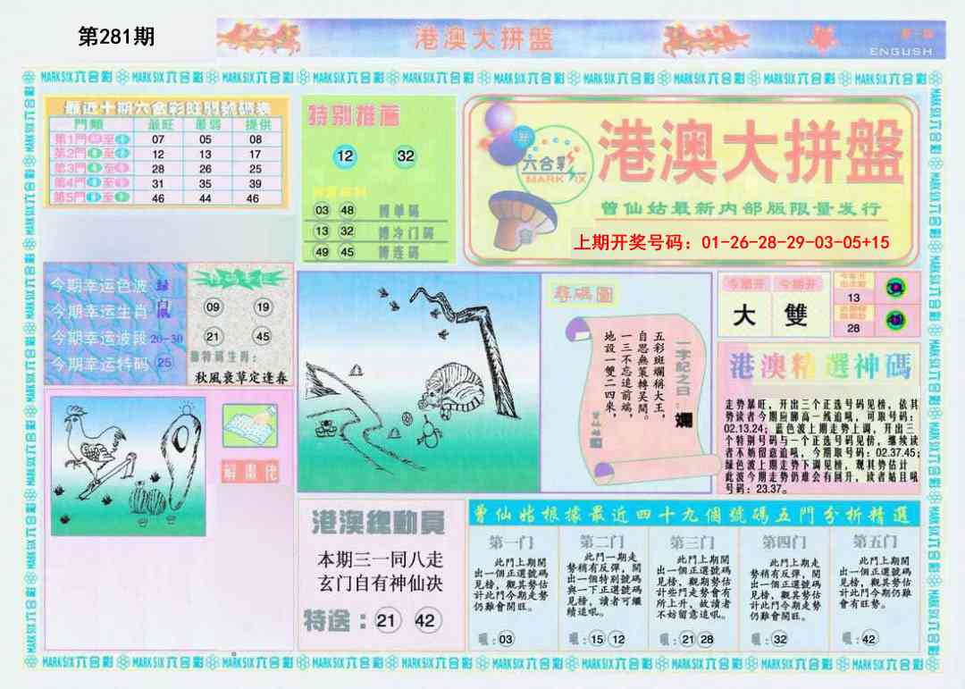 港澳大拼盘A 第281期