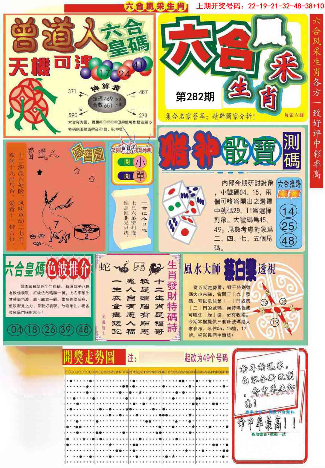 六合风采A 第281期