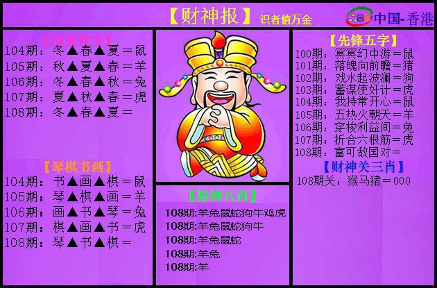 紫财神 第108期