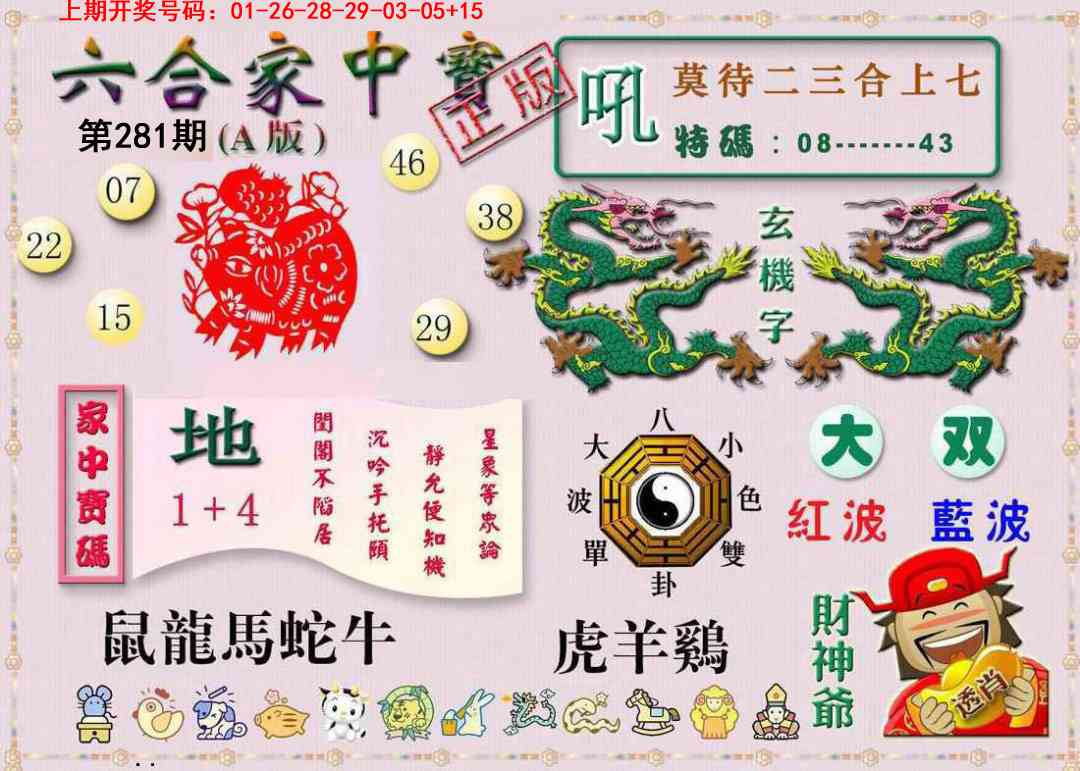 六合家中宝A 第281期