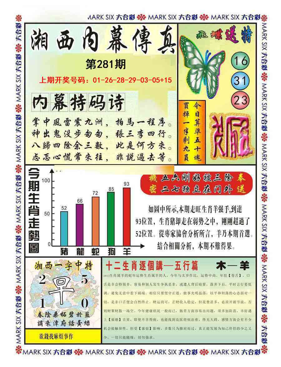 湘西内幕传真A 第281期