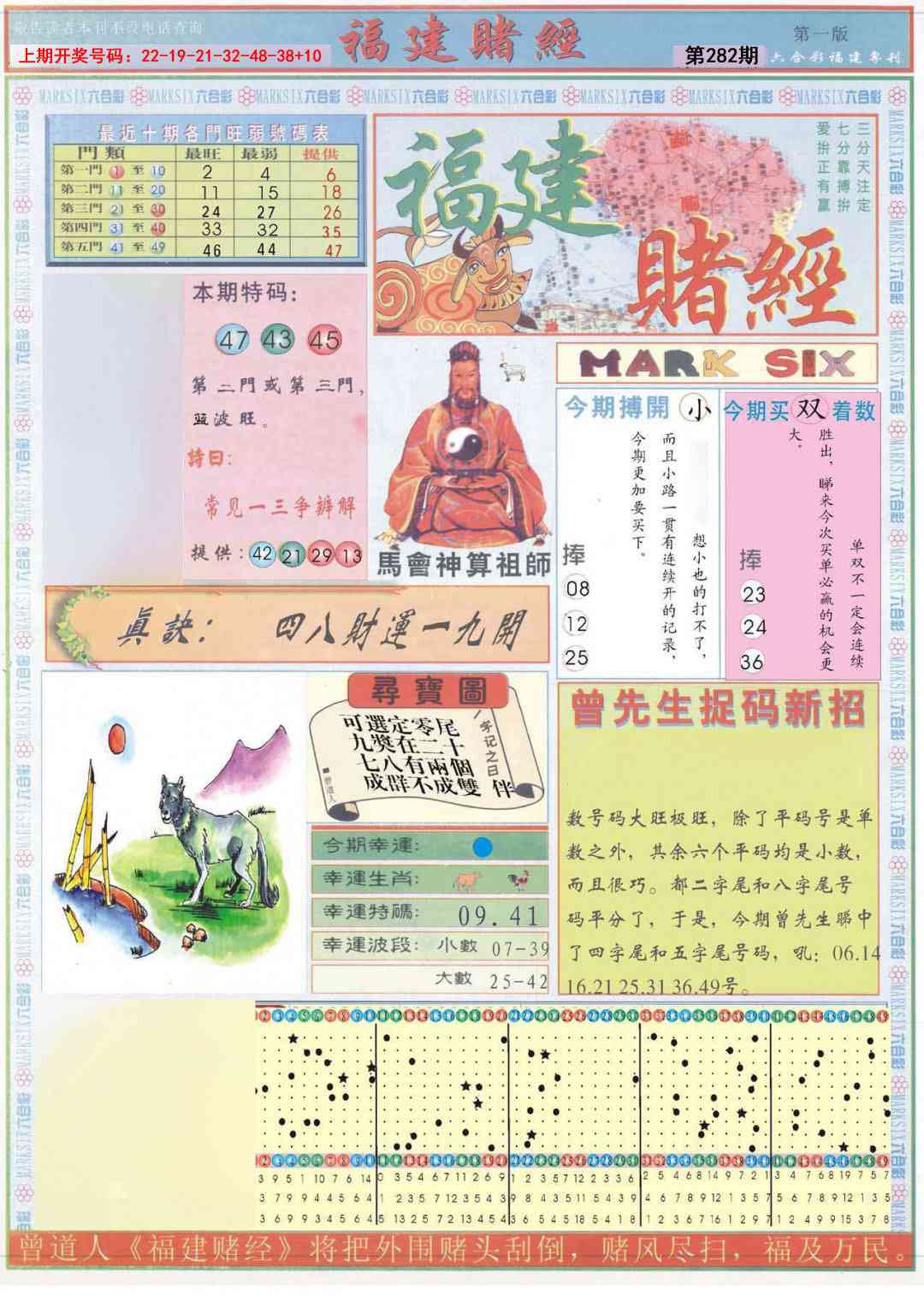 福建赌经A 第281期