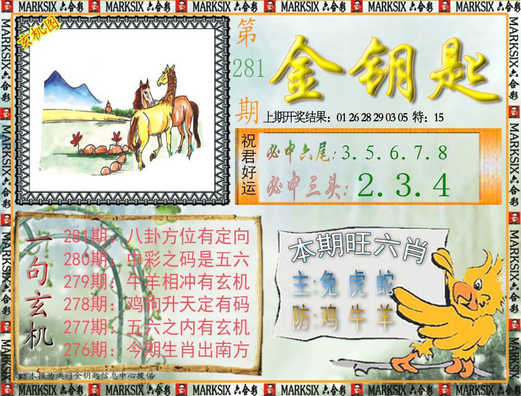 金钥匙 第281期