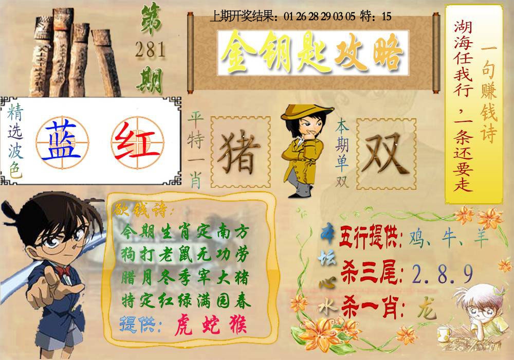 《金钥匙攻略》 第281期