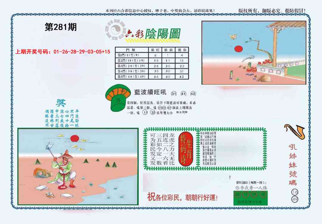 4-六合阴阳 第281期