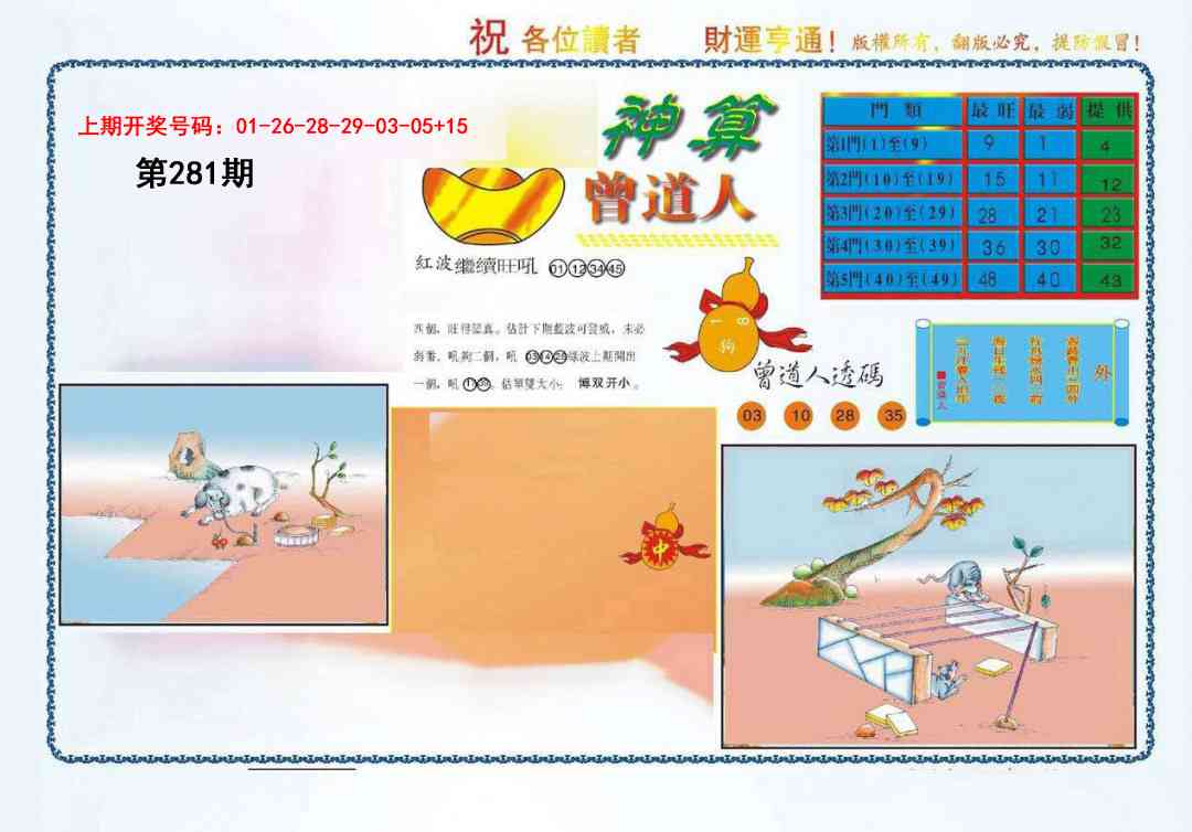 4-神算 第281期