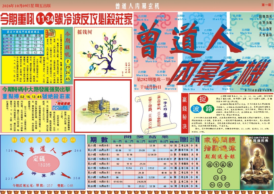 曾道人内幕A 第281期