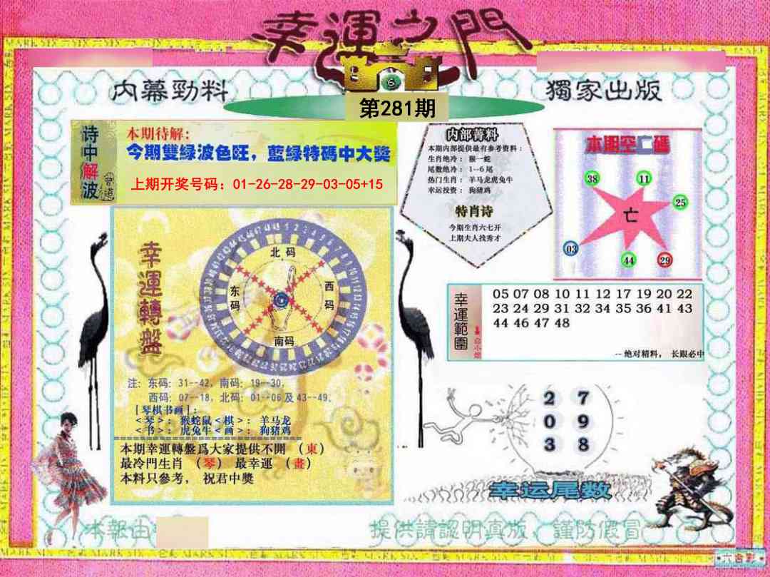 幸运之门 第281期