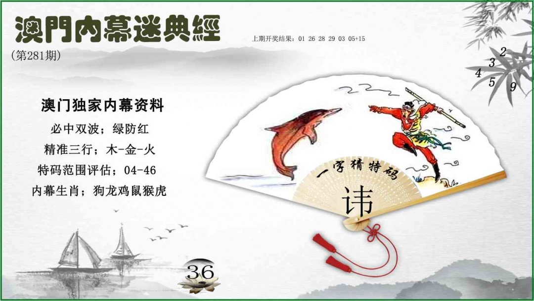 内幕秘典经 第281期