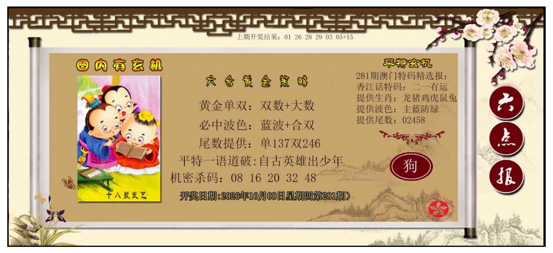 黄金策略 第281期