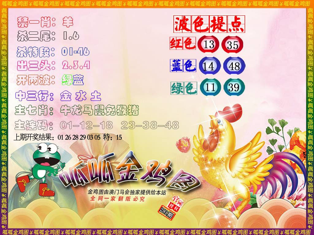 金鸡3 第281期
