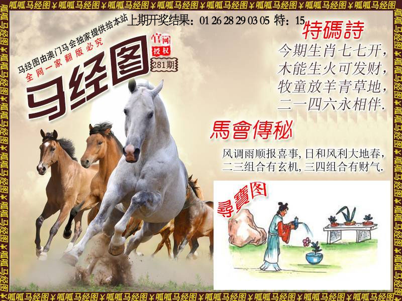 马经1 第281期
