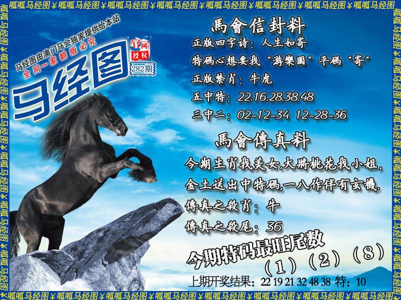 马经8 第281期