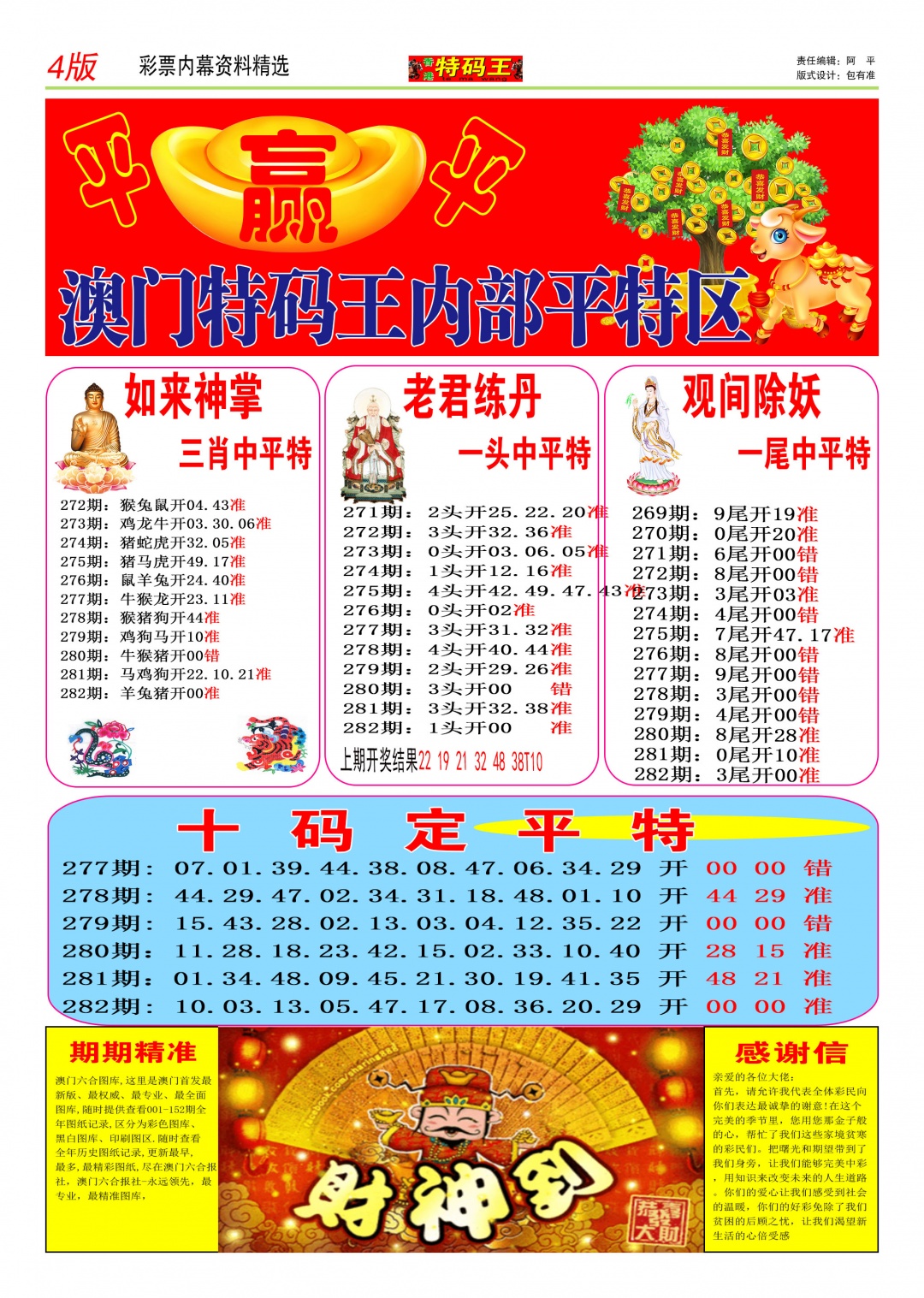特码王C 第281期