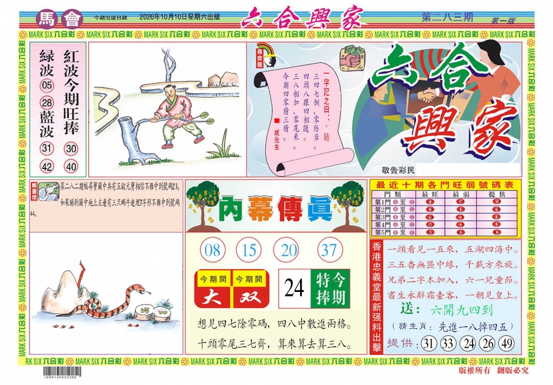 六合兴家A 第282期