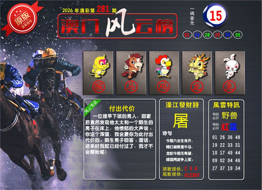 澳门风云榜 第281期