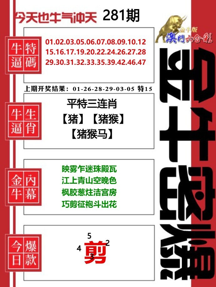 金牛密爆 第280期