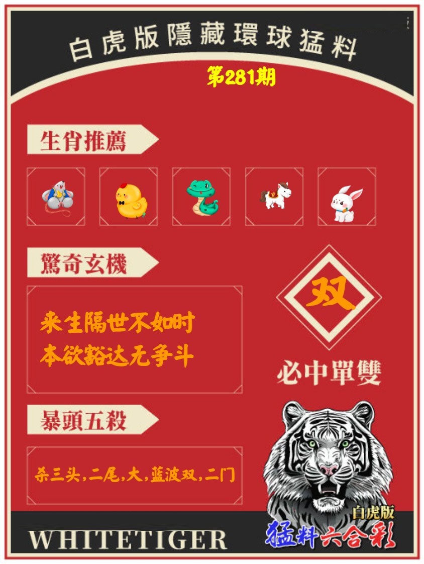 白虎環球猛料 第280期