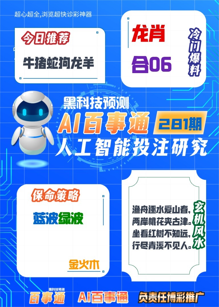 百事通投注研究 第281期