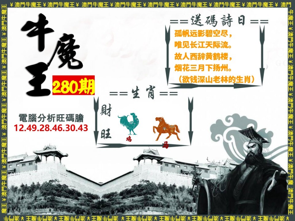 牛魔王-電腦分析 第280期