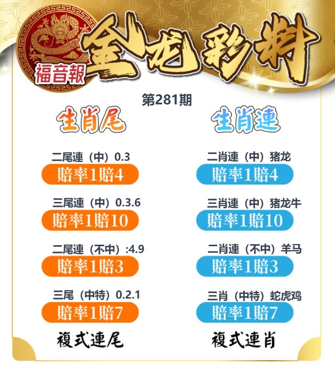 金龙彩料 第280期