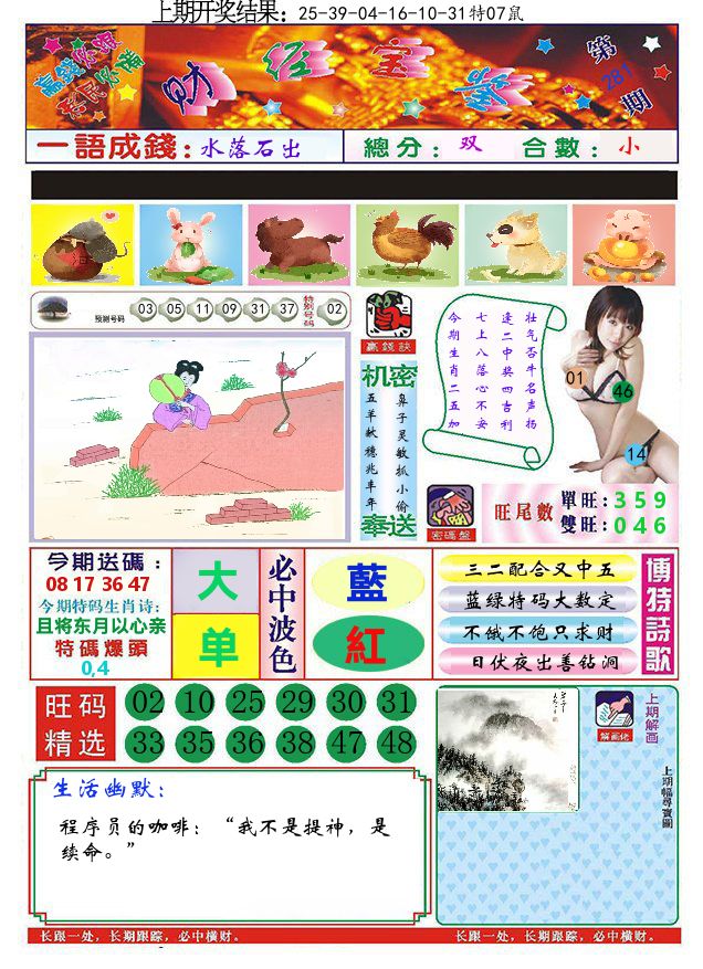 澳门财经宝鉴 第281期