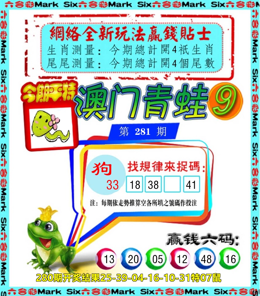 青蛙系列9 第281期