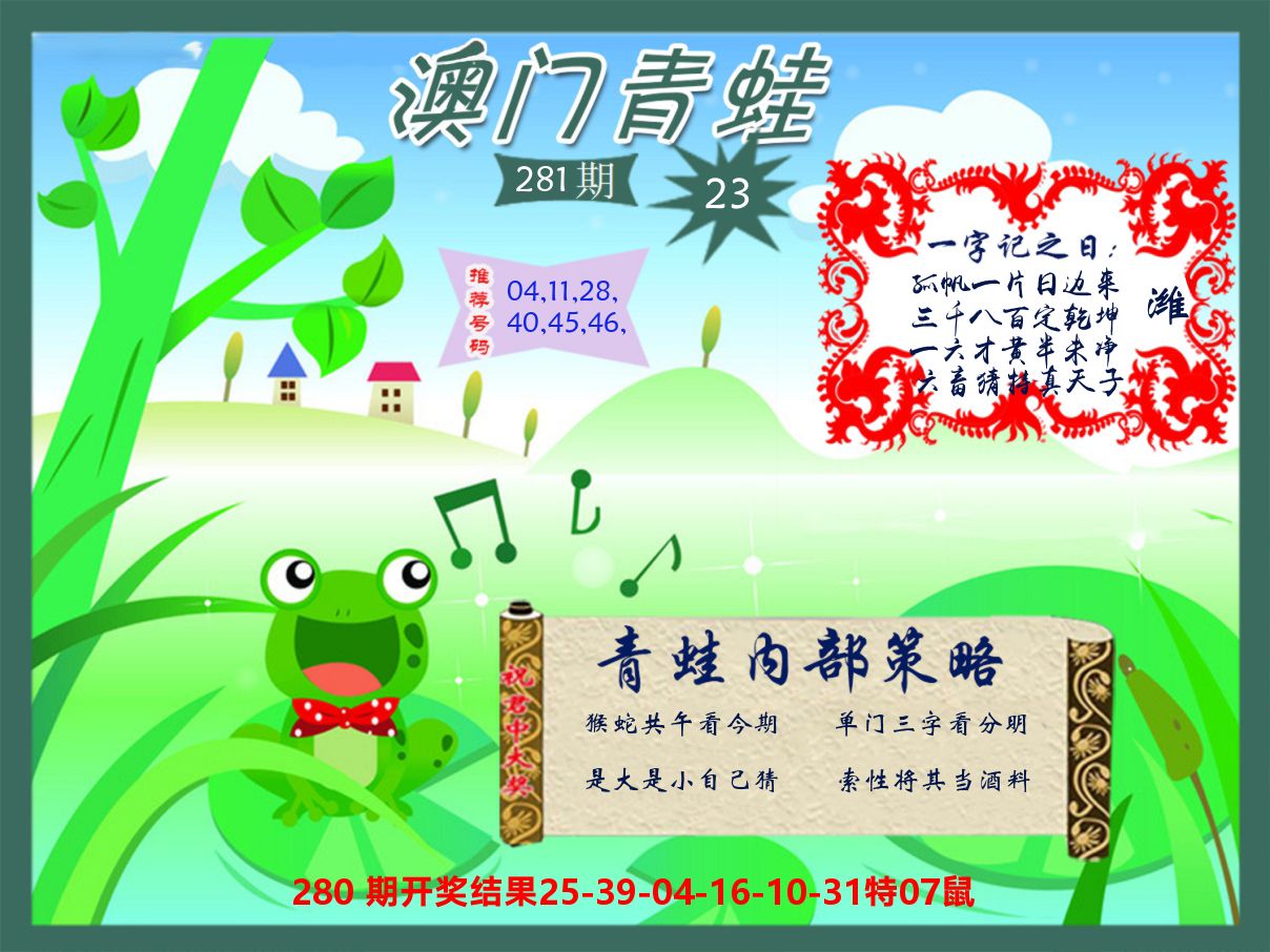 青蛙系列23 第281期