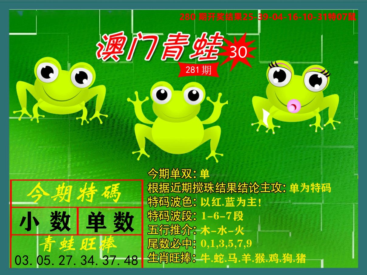 青蛙系列30 第281期