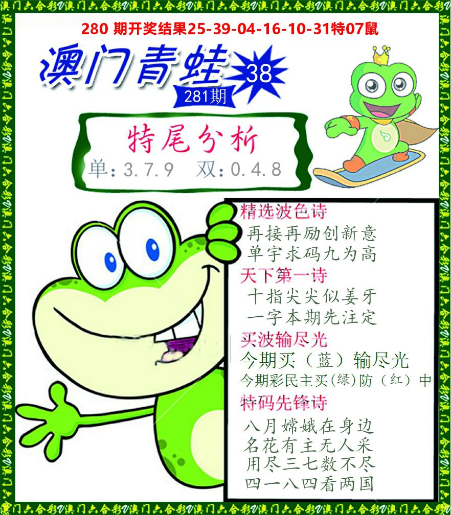 青蛙系列38 第281期