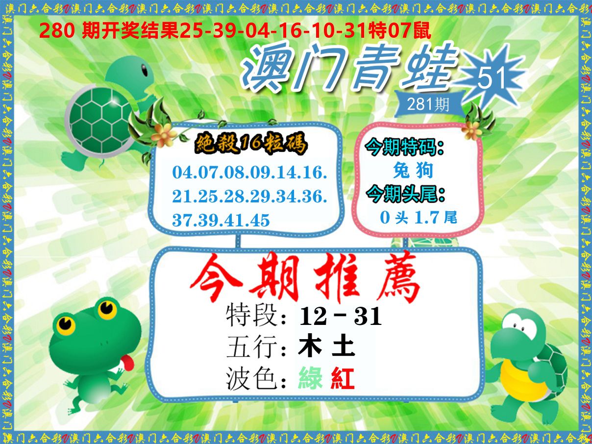 青蛙系列51 第281期