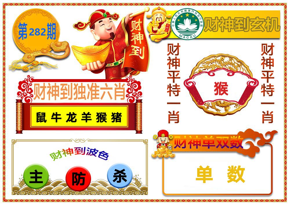财神到玄机 第281期