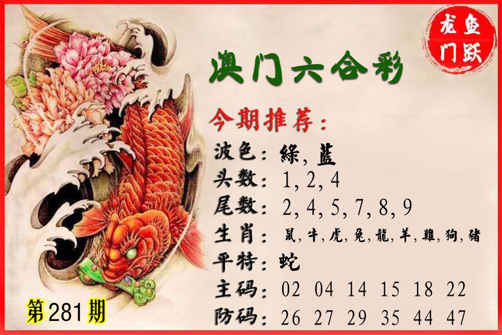 鱼跃龙门 第281期