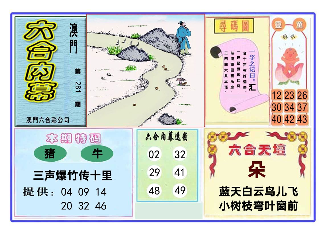 六合内幕 第281期