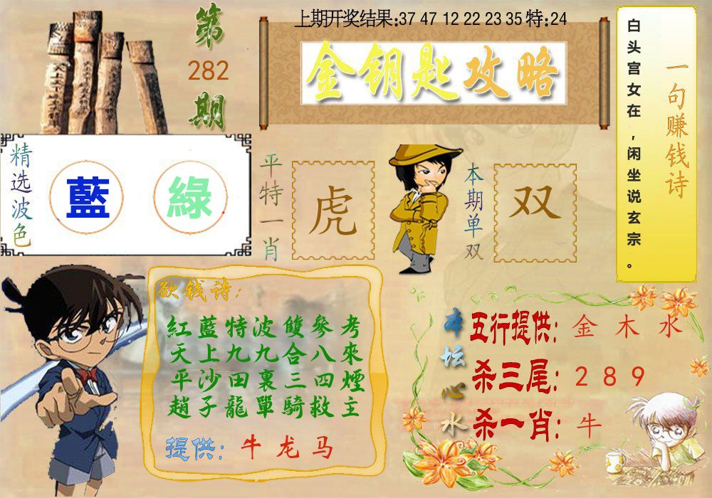 《金钥匙攻略》 第281期