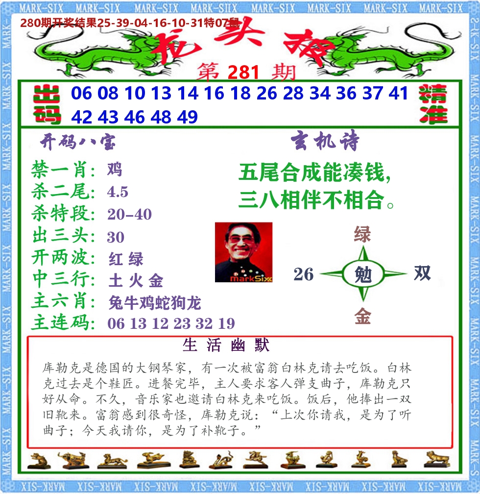 澳门龙头报 第281期
