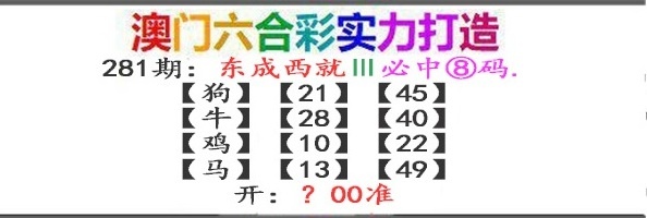 东成西就 第281期