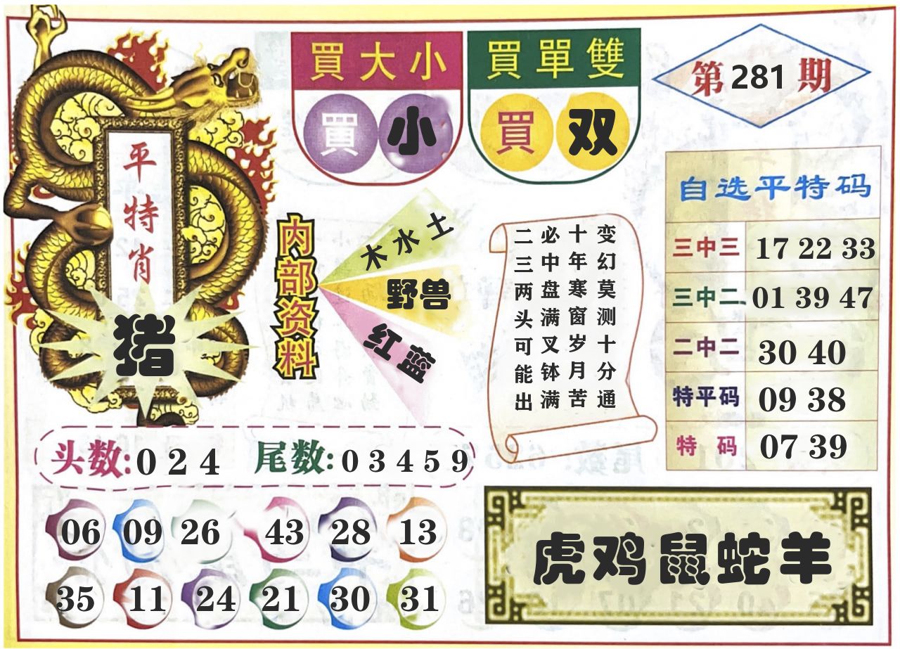 澳门龙王一肖 第281期