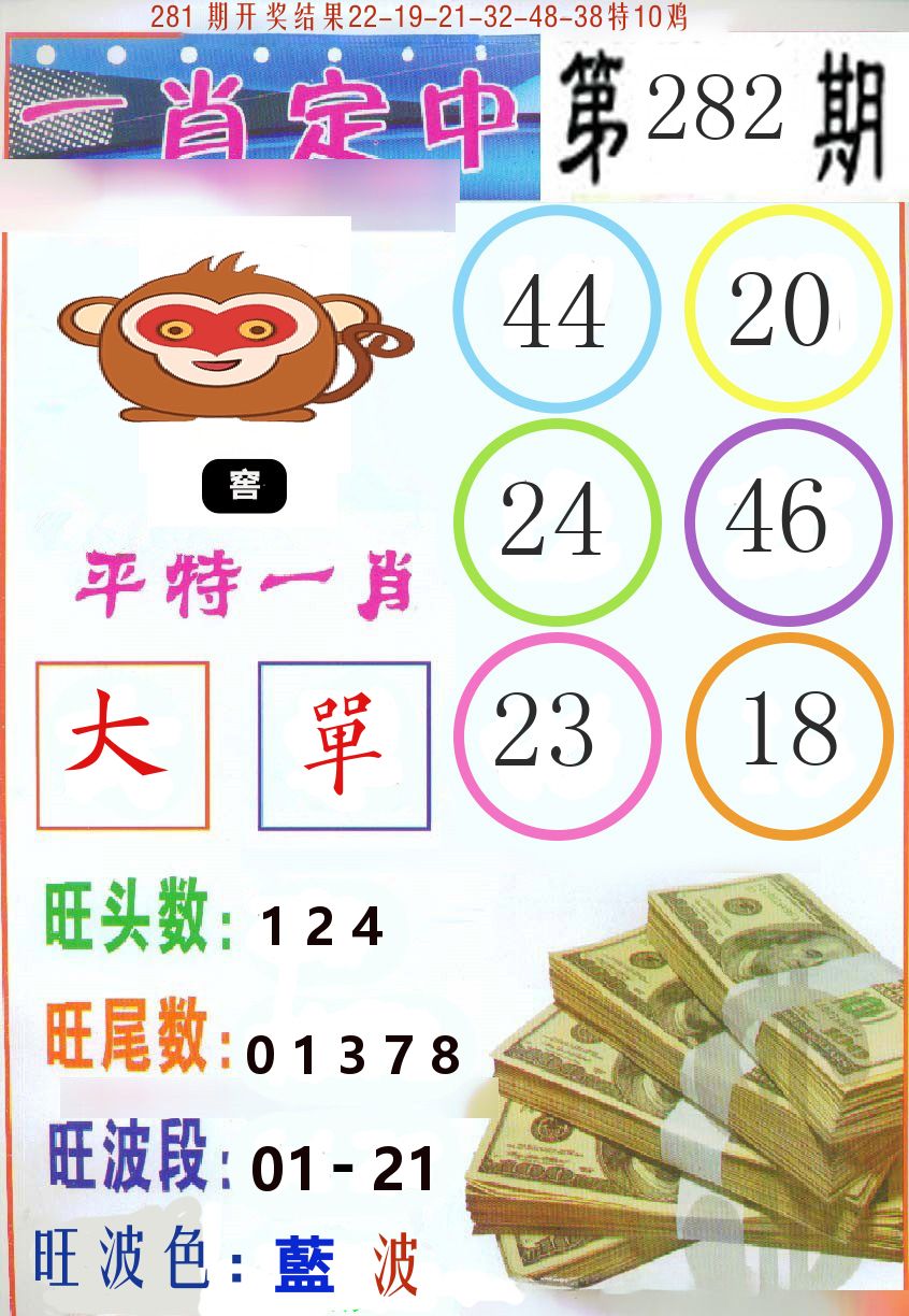 一肖定中 第282期